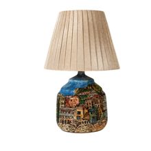 Product image of EBRA ხელით მოხატული, მოჭიქურებული მაგიდის სანათი