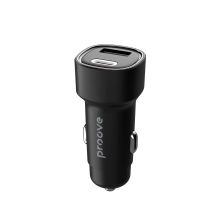 Product image of Car Charger Proove Flash 48W (Type-C + USB) black