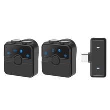 Product image of PULUZ Wireless 2x Microphone with case უსადენო სამკერდე მიკროფონი Type-C