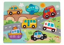 Product image of ტრანსპორტის ჩასაწყობი პაზლი – ხის საგანმანათლებლო სათამაშო