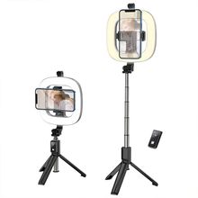 Product image of Selfie Stick/ Hoco LV03 Plus Showfull fill light live broadcast holder black