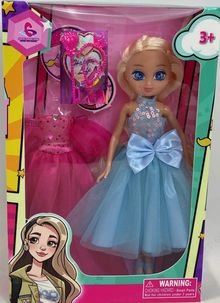 Product image of Cute Face Doll - Costume-Changing Set (2-Piece Set)(Blue)  სათამაშო თოჯინა