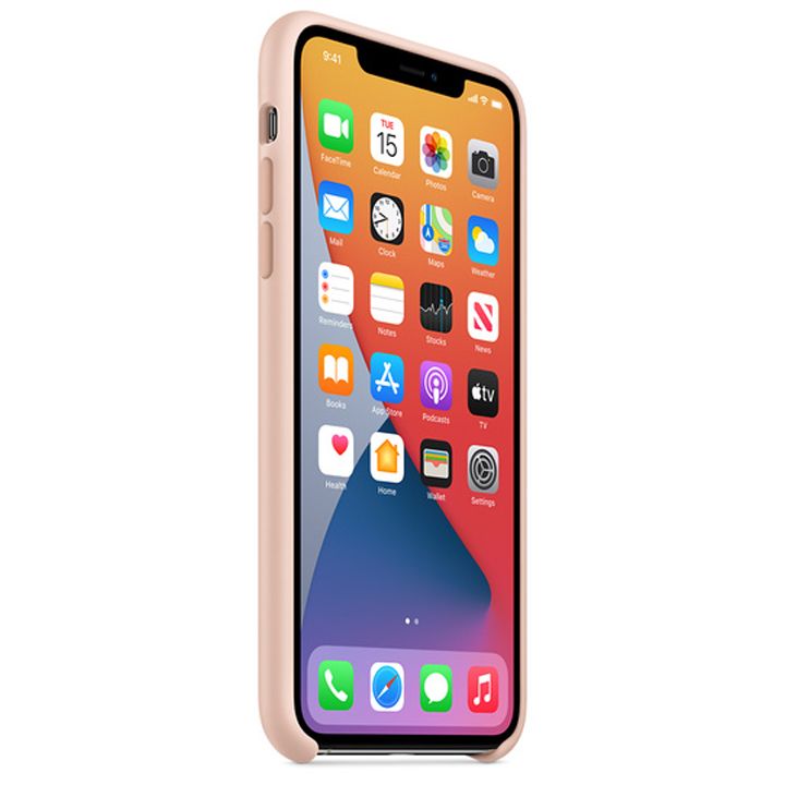 Apple Original Silicone Case For iPhone 11 Pro Max Pink მობილურის ქეისი