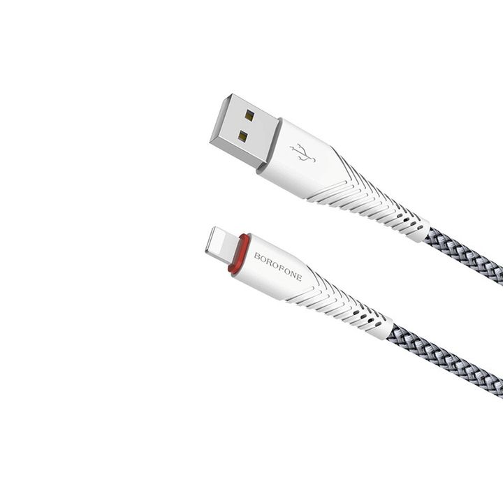 borofone-bx25-powerful-charging-data-cable-for-lightning-white