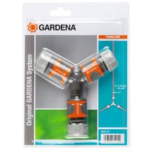 Product image of კონექტორი 3 დაბოლოებით 13მმ Two-way Hose Coupling Set 13mm Gardena