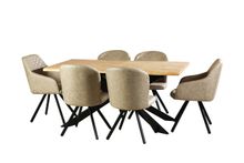 Product image of COMFORT ROOM ხის გასაშლელი მაგიდა 160*90-ზე და 6 სკამი