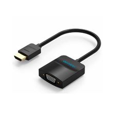 Product image of VENTION 42161 HDMI to VGA Converter with Female Micro USB and Audio Port 0.15M Black