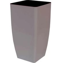 Product image of "KVADRO" 27*27*51სმ (კაკაო) პლასტმასის ქოთანი