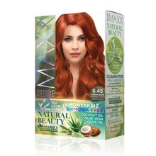 Product image of MAXX DELUXE NATURAL BEAUTY თმის საღებავი უამიაკო 8.45