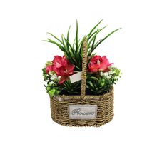 Product image of ხელოვნური ყვავილები კალათში 30 სმ