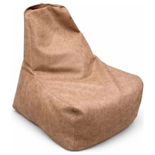 Product image of KAPRIZI DM-07050220, პუფი ზურგით რბილი სავარძელი, 75 სმ, ალკანტარა, ბეჟი