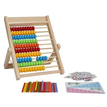 Product image of Multifunctional Number Calculation Stand ხის სათამაშო საანგარიშო