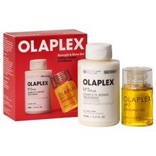 Product image of Olaplex Strength & Shine Set თმის მოვლის ნაკრები