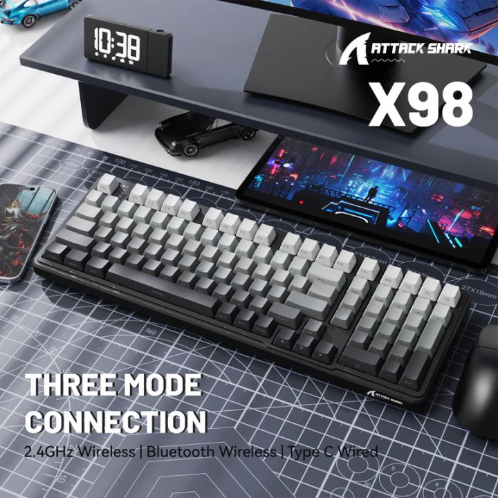 attack-shark-keyboard-mechanical-x98-1khz-gaming-klaviatura-photo-3