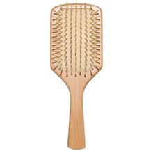 Product image of Harmony Series Large Paddle Wood-Bristled Cushion Massager Hairbrush სავარცხელი