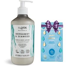 Product image of I LOVE Naturals Hand Cream ხელის და სხეულის ლოსიონი + საჩუქარი სახის ნიღაბი