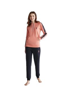 Product image of U.S. Polo Assn. 16946 ქალის ორეული შარვლით, ჰუდით (ვარდისფერი)