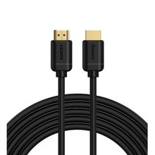 Product image of Baseus Horizontal 4KHDMI Male To 4KHDMI Male Adapter Cable 2m CADKLF-F01 Black HDMI კაბელი