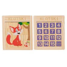 Product image of Educational Jigsaw puzzle huarongdao საგანმანათლებლო ხის ფაზლი - მელია