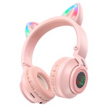 Product image of BOROFONE BO18 Cat ear BT headphones pink