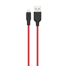 Product image of HOCO X21 Plus Silicone charging cable for Lightning black＆red
