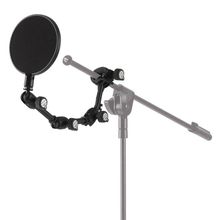 Product image of Quiklok FAP006 Clamp-on adjustable Pop Filter swivel arm Black Pop-ფილტრი