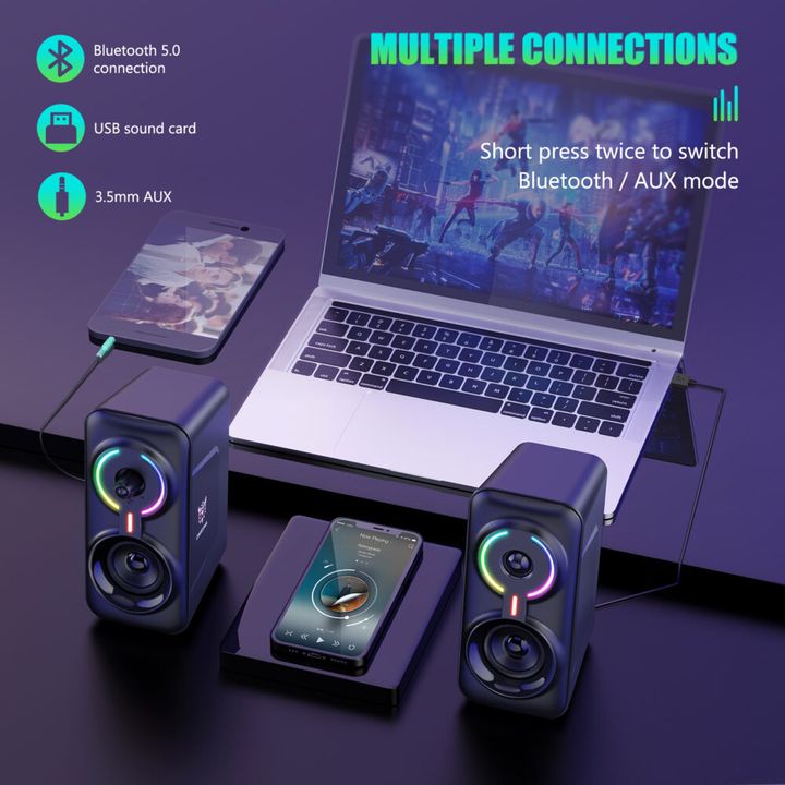 onikuma-l6-gaming-speaker-black-ledrgb-lighting-kompiuteris-dinamiki-photo-2