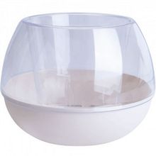 Product image of "SFERA" D14 (გამ/თეთრი ვარდი) პლასტმასის ქოთანი