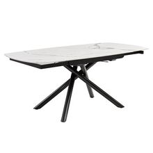 Product image of Grand Design სამზარეულოს მაგიდა, კერამიკის ზედაპირით თეთრი, გასაშლელი DT-9335/WHITE (ROTATING)