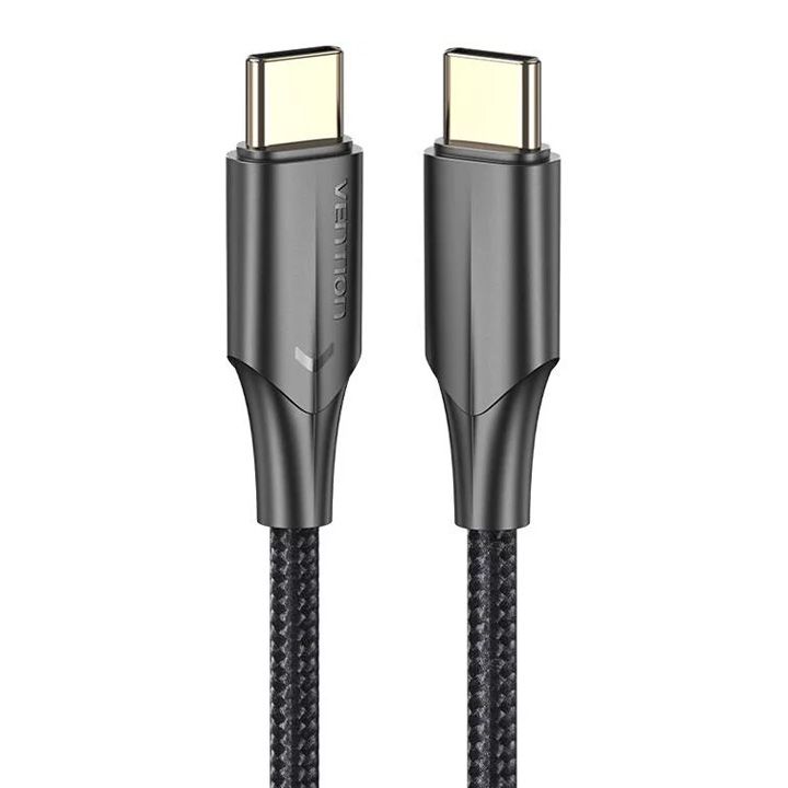 vention-taubh-nylon-braided-usb-20-c-male-to-c-male-3a-cable-2m-black-led-type-photo-4