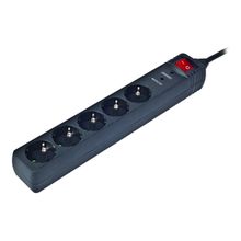 Product image of Surge Protection/ SURGE PROTECTORS/ Power Cube  5outlets SPG5-C-5 black   1.5m