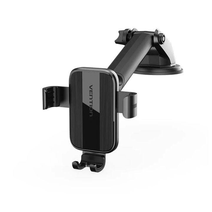 vention-kcob0-auto-clamping-car-phone-mount-with-suction-cup-black-square-type