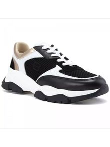 Product image of SNEAKER CALF.& PERF. LEATHER BLACK სნიკერი 40