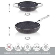 Product image of HASCEVHER 18/22სმ გრანიტის ტაფების ნაკრები