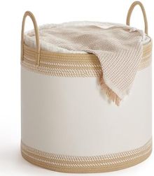 Product image of SONGMICS, 23.8 გალონიანი სარეცხის კალათა, ყავისფერი, 50 x 50 x 46 სმ