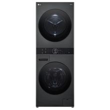 Product image of LG W4W8BVPKZHM.APBQME3 12/10 კგ 1400 ბრ/წთ მატი შავი სარეცხი მანქანა საშრობით