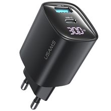Product image of USAMS CC229 30W A+C GaN Digital Display Fast Charger (EU) ადაპტერი
