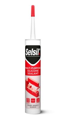 Product image of სილიკონი უნივერსალური Selsil Multi Purpose Silicone Sealant 280 მლ შავი