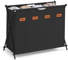 Product image of SONGMICS, სარეცხის კალათა, შავი, 39.9 x 66 x 79 სმ