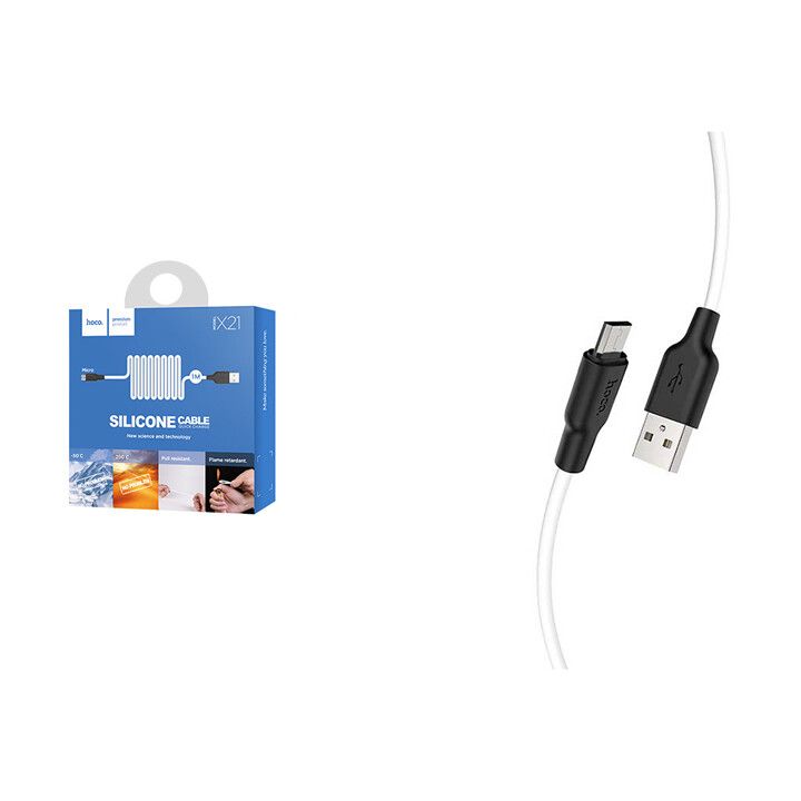 hoco-x21-micro-usb-kabeli-tsetskhlgamdzle-silikonis-tetri