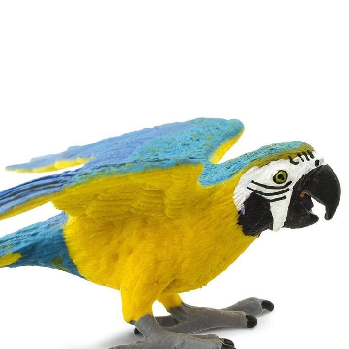 safari-blue-gold-macaw-toy-satamasho-figura-photo-2