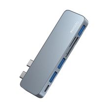 Product image of Yesido HB10 6in1 გადამყვანი ჰაბი USB-C to TF/SD + USB 3.0/2.0+PD