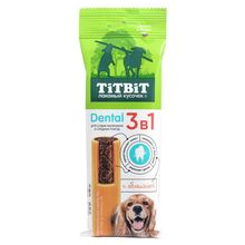 Product image of TiTBiT DENTAL 110გრ პროფილაქტიკური სნეკი სამი ერთში ქაცვით