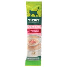 Product image of TITBIT 10გრ კრემ-სუპი ორაგულის ნაჭრებით კატებისთვის