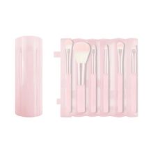 Product image of მაკიაჟის ფუნჯების ნაკრები/Portable Series Makeup Brush 6-Piece Set with Cylinder Holder (Sakura Pink)