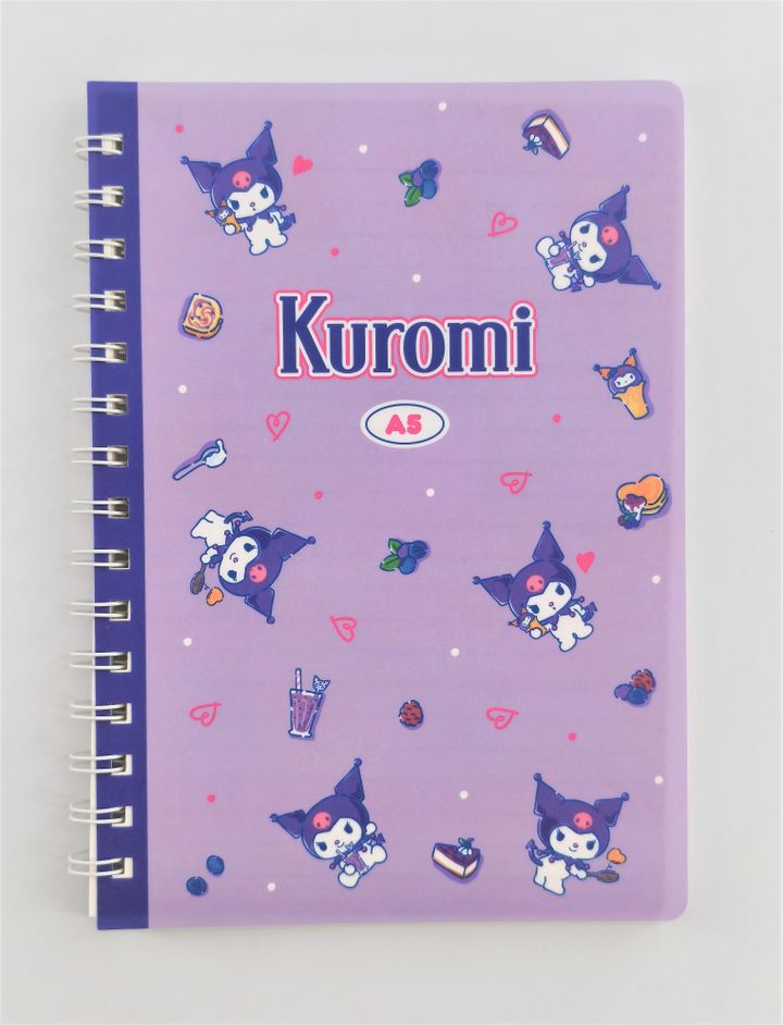 kuromi-retro-collection-a5-pp-wire-bound-book-80-sheets-bloknoti