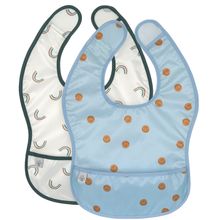 Product image of LASSIG Lightweight Bib 2 pcs Happy Rascals Smile ბავშვის წინსაფარი