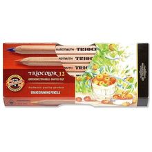 Product image of Koh-i-noor TRIOCOLOR JUMBO N 12ფ ფერადი ფანქრები