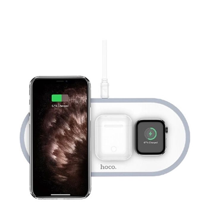 Hoco Handsome 3-in-1 Wireless Fast Charger CW24 White