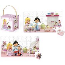 Product image of სათამაშო ფაზლი JANOD SET OF 2 PUZZLES ROSE PLAYS PRINCESS J02770